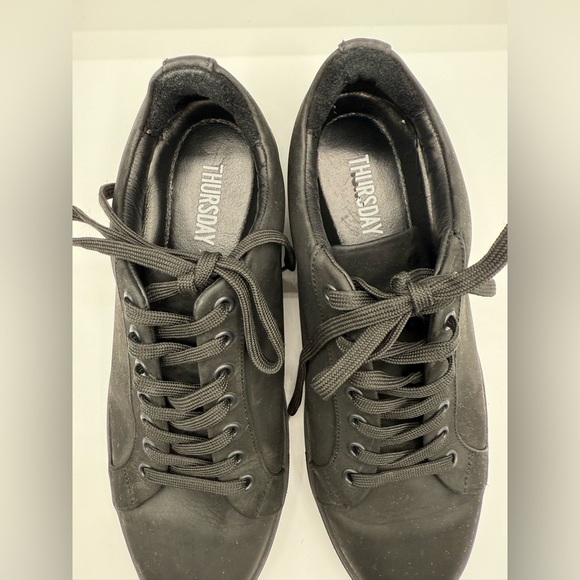 Men's Thursday boot company black leather everyday sneaker 10.5 - Picture 3 of 9